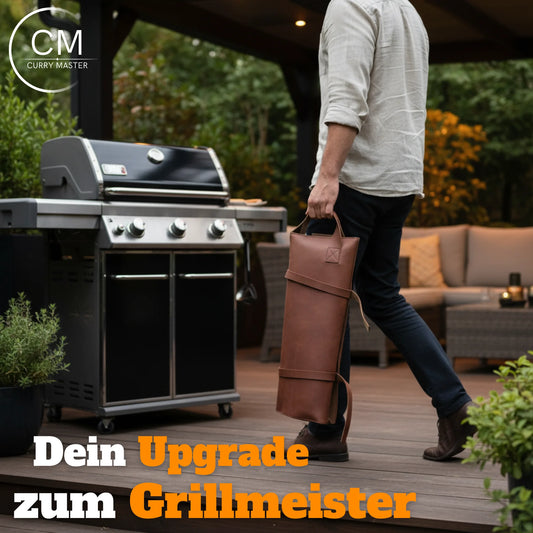 Grillset in Ledertasche