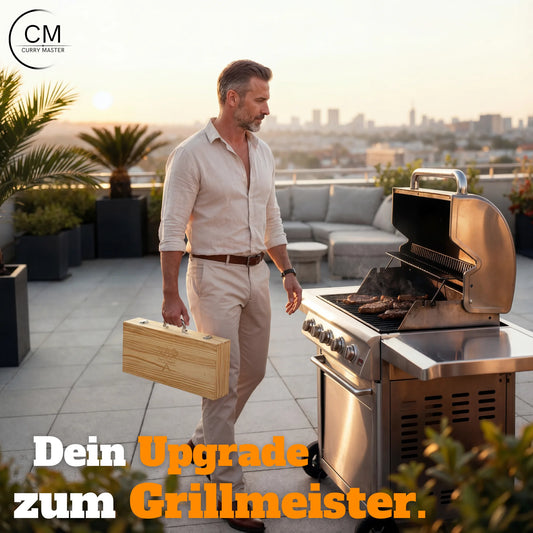 Grillkoffer aus Kiefernholz