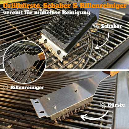 Grillset in Ledertasche