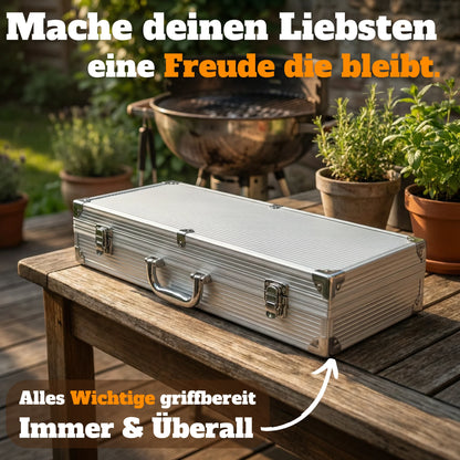 Grillkoffer aus Metall