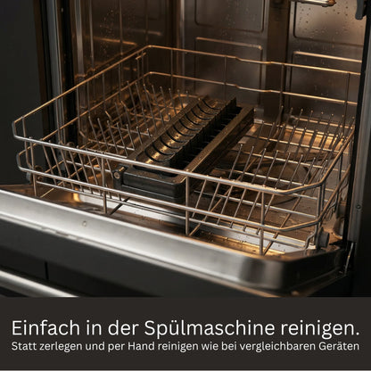 Schwarzer Currywurstschneider